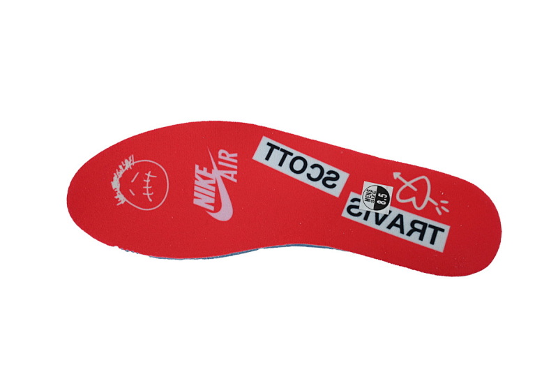 【EA5LR】粉红白倒钩 LJR版本乔丹1代  IQ7604-101 Travis Scott x Air Jordan 1 Low Rice Noodles Barb