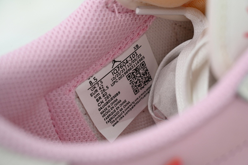 【EA5LR】粉红白倒钩 LJR版本乔丹1代  IQ7604-101 Travis Scott x Air Jordan 1 Low Rice Noodles Barb