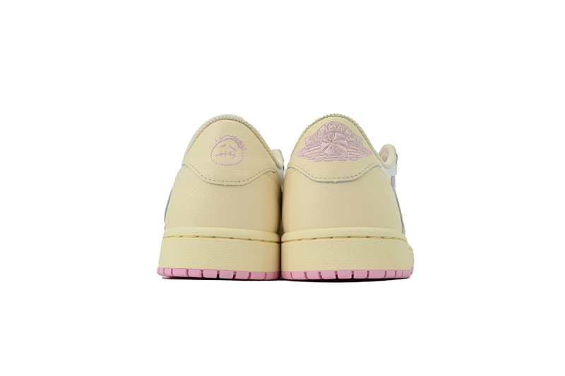 【EA5LR】米粉倒钩  LJR版本乔丹1代 IQ7604-100 Travis Scott x Air Jordan 1 Low Reverse Hook Powder