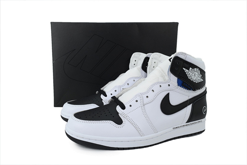 【DA3RN】UN联名黑白 RN版乔丹1代 II7282-100 Union LA x Air Jordan 1 Retro Collaborative Black And White