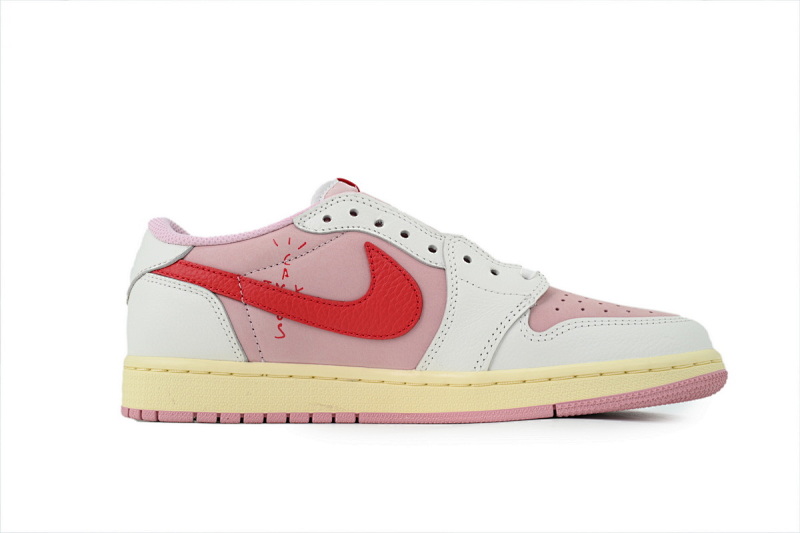 【BA9ZY】红勾 ZY版乔丹1代低帮 IQ7604-101 Travis Scott x Air Jordan 1 Low Red Tick