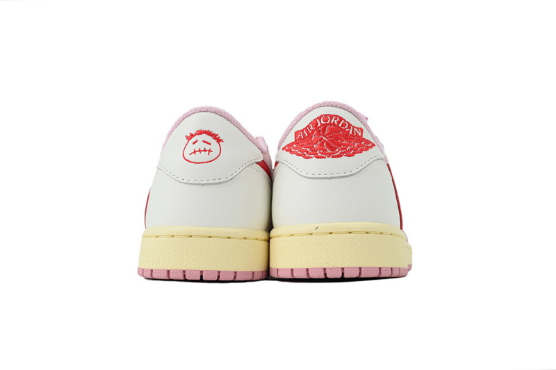 【BA9ZY】红勾 ZY版乔丹1代低帮 IQ7604-101 Travis Scott x Air Jordan 1 Low Red Tick