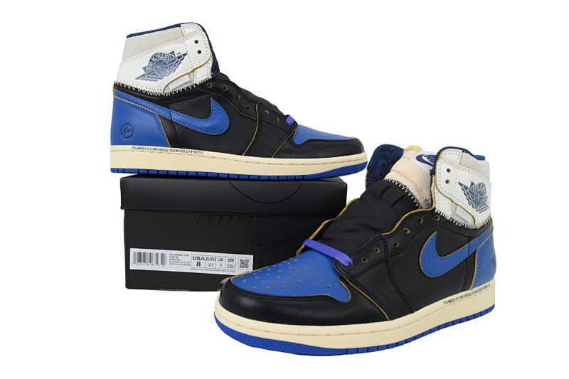 【DA0RN】闪电皇家蓝 RN版乔丹1代 IO7847-001 Fragment Design x Union LA x Air Jordan 1 Retro High OG 'Sport Royal