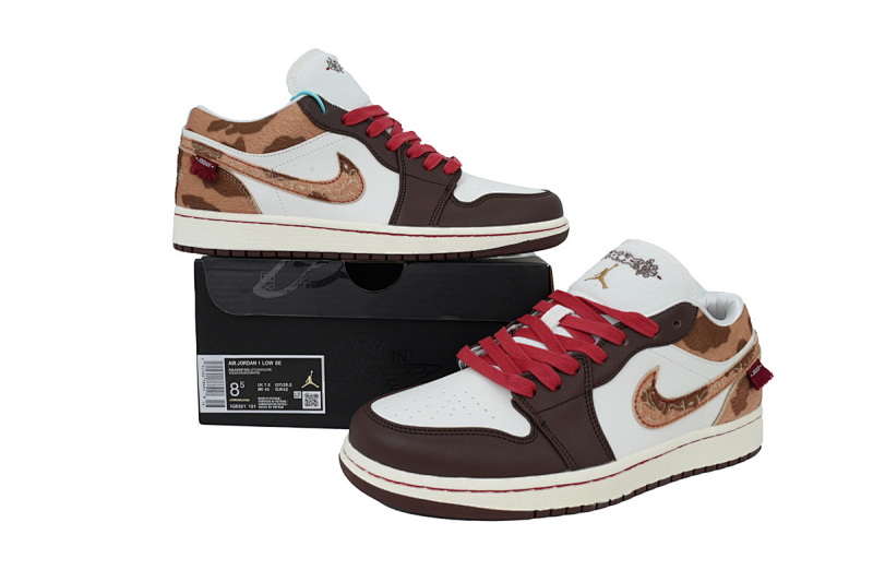 【AA1XH】马年限定 乔丹1代低帮 IQ5321-121 Air Jordan 1 Low Year Of the Horse Limited Edition