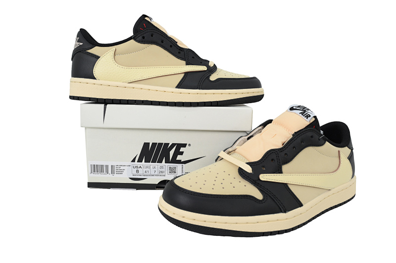 【BA9ZY】米色 ZY版乔丹1代低帮 DM7866-201 Travis Scott x Air Jordan 1 Retro Low OG SP 'Pale Vanilla'