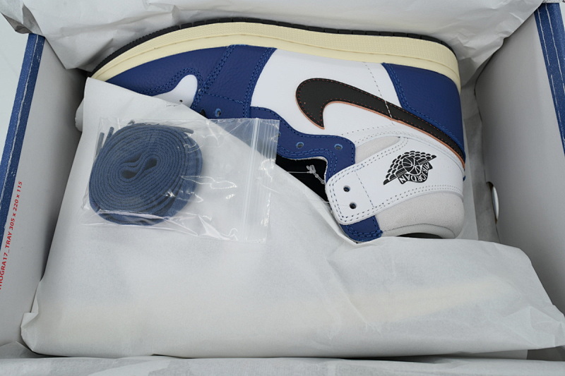 【BA2ZY】76黑蓝  ZY版乔丹1代 DZ5485-100 Air Jordan 1 Retro High OG 'Rare Air - Deep Royal Blue'