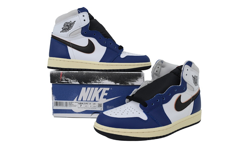 【BA2ZY】76黑蓝  ZY版乔丹1代 DZ5485-100 Air Jordan 1 Retro High OG 'Rare Air - Deep Royal Blue'
