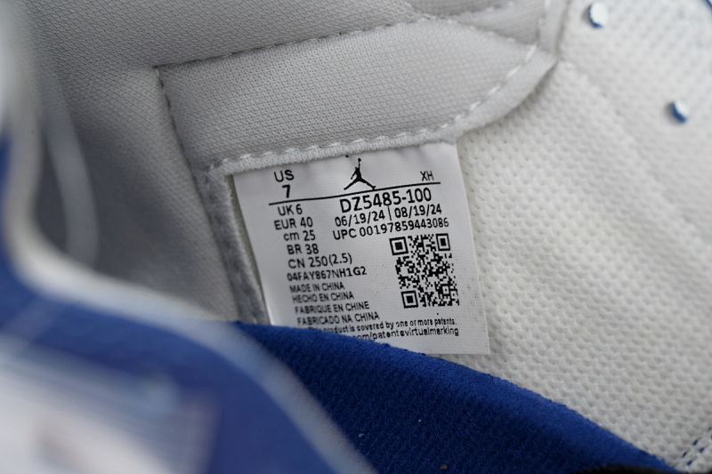 【BA2ZY】76黑蓝  ZY版乔丹1代 DZ5485-100 Air Jordan 1 Retro High OG 'Rare Air - Deep Royal Blue'