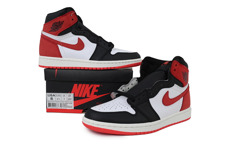 【BA2ZY】52六冠王黑橘红 ZY版乔丹1代 555088-112 Air Jordan 1 Retro High OG 'Best Hand in the Game - Track Red'