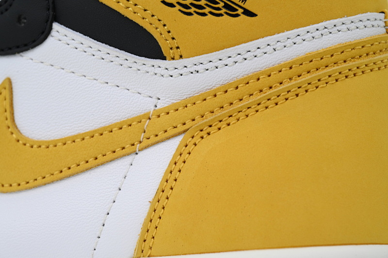 【BA2ZY】50六冠王黑黄脚趾 ZY版乔丹1代 555088-109  Air Jordan 1 Retro High OG 'Best Hand in the Game - Yellow Och