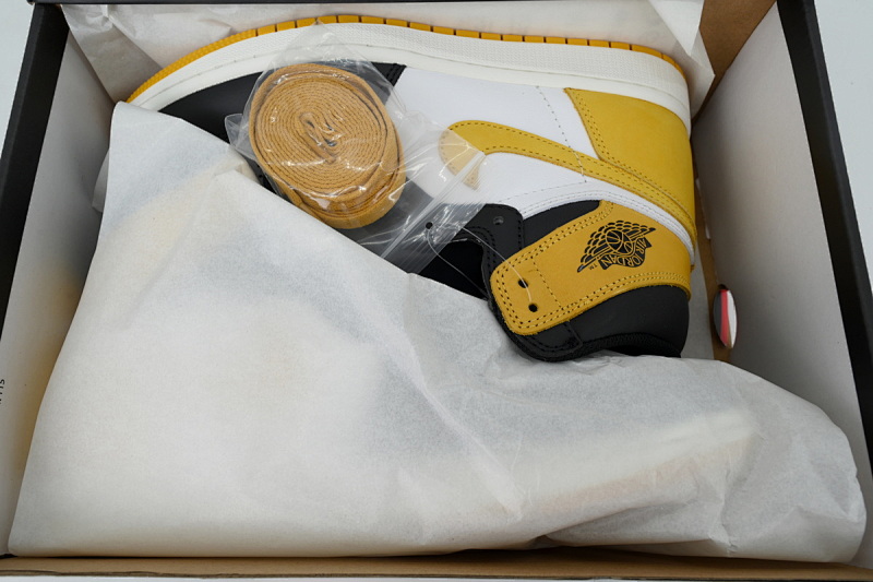 【BA2ZY】50六冠王黑黄脚趾 ZY版乔丹1代 555088-109  Air Jordan 1 Retro High OG 'Best Hand in the Game - Yellow Och