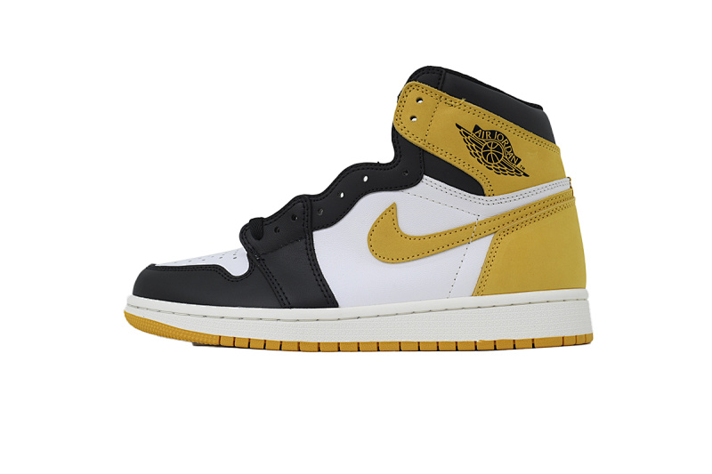 【BA2ZY】50六冠王黑黄脚趾 ZY版乔丹1代 555088-109  Air Jordan 1 Retro High OG 'Best Hand in the Game - Yellow Och