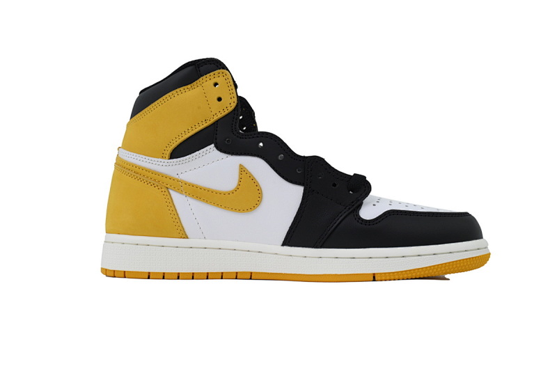 【BA2ZY】50六冠王黑黄脚趾 ZY版乔丹1代 555088-109  Air Jordan 1 Retro High OG 'Best Hand in the Game - Yellow Och