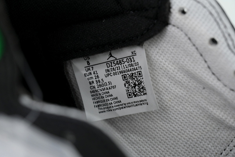 【BA2ZY】48凯尔特人 ZY版乔丹1代 DZ5485-031 Air Jordan 1 Retro High OG 'Lucky Green'