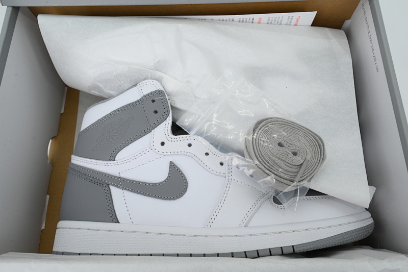 【BA2ZY】34复古白灰 ZY版乔丹1代 555088-037 Air Jordan 1 Retro High OG 'Stealth'