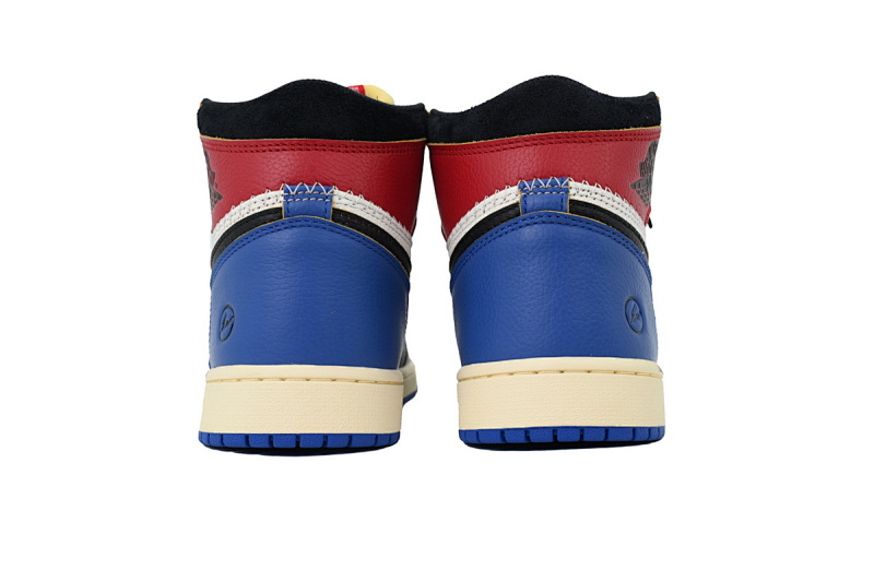 【DA0OG】UN红闪电 OG版乔丹1代复古篮球鞋 IO7847-002 Union LA x Air Jordan 1 Retro Black White Blue