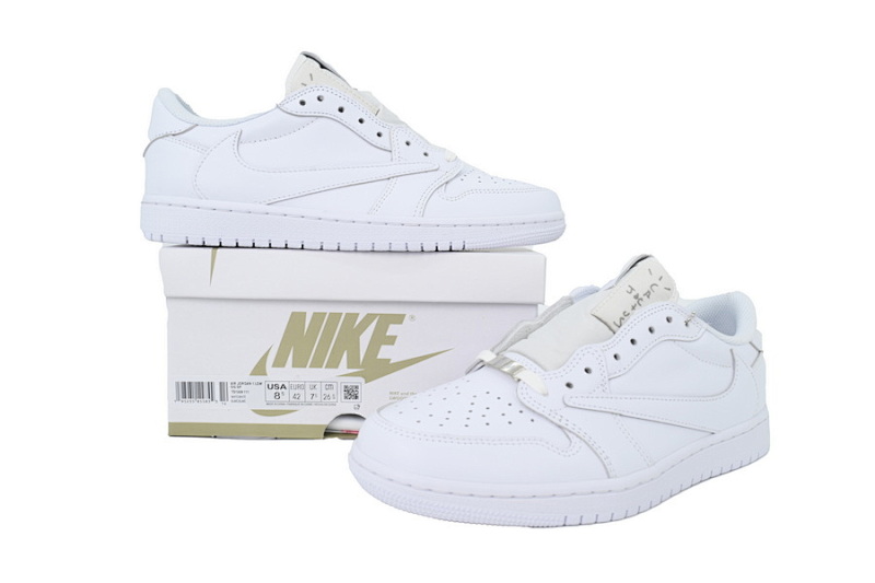 【BA9ZY】全白限量 ZY版乔丹1代低帮 TD1228-111 Travis Scott x Air Jordan 1 Retro Low OG SP 'Michael Rubin White '