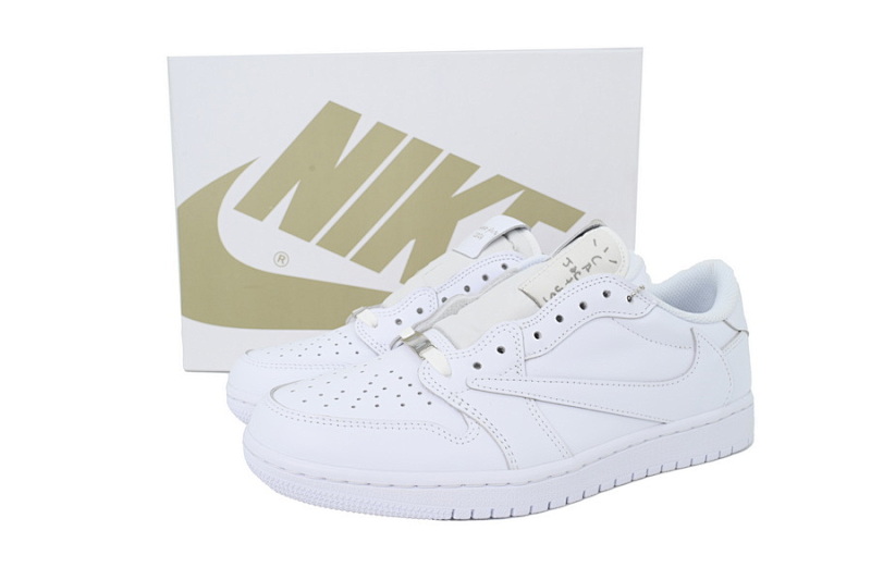 【BA9ZY】全白限量 ZY版乔丹1代低帮 TD1228-111 Travis Scott x Air Jordan 1 Retro Low OG SP 'Michael Rubin White '