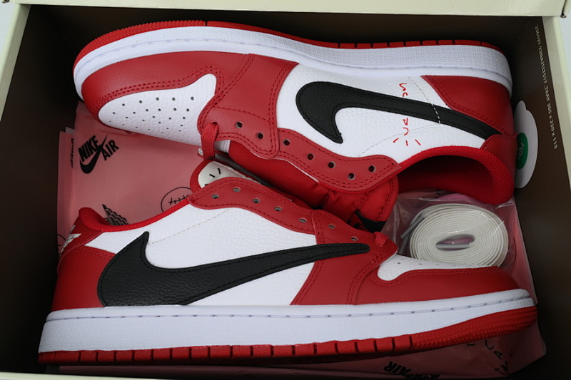【CA1XP】白红 XP版乔丹1代低帮 DM7866-101 Travis Scott x Air Jordan 1 Retro White Red
