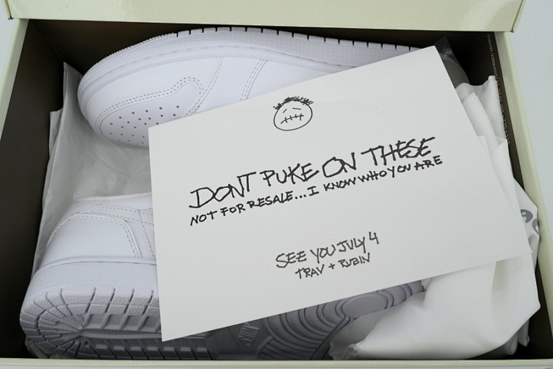 【CA1XP】全白倒勾 XP版乔丹1代低帮 TD1228-111 Travis Scott x Air Jordan 1 Retro Low OG SP 'Michael Rubin White '