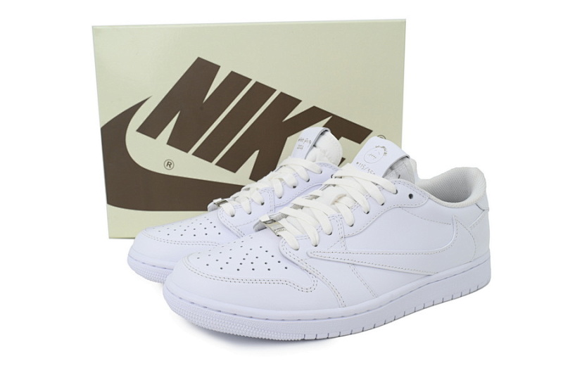【CA1XP】全白倒勾 XP版乔丹1代低帮 TD1228-111 Travis Scott x Air Jordan 1 Retro Low OG SP 'Michael Rubin White '