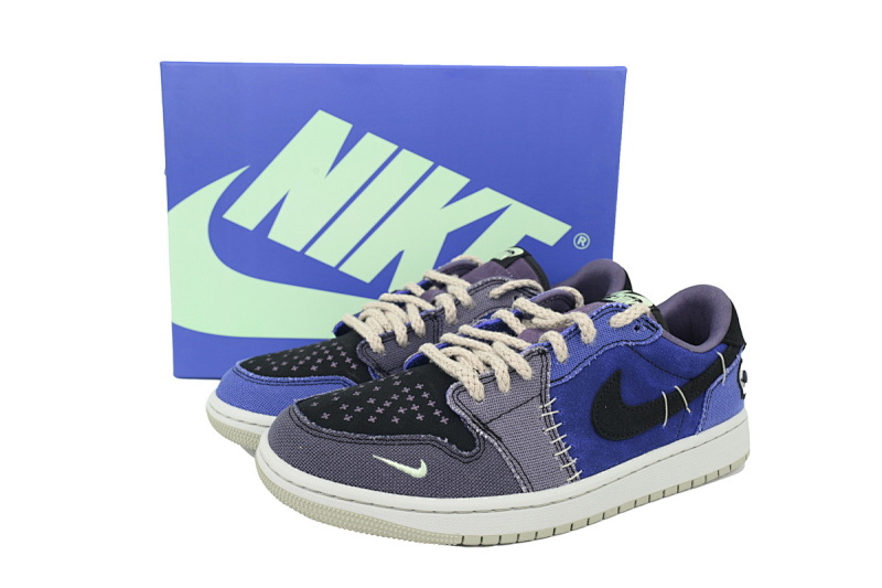 【CA3LR】蓝巫毒娃娃 LJR版本乔丹1代低帮 IH2309-500 Zion Williamson x Air Jordan 1 Retro Low OG 'Voodoo Alternate'