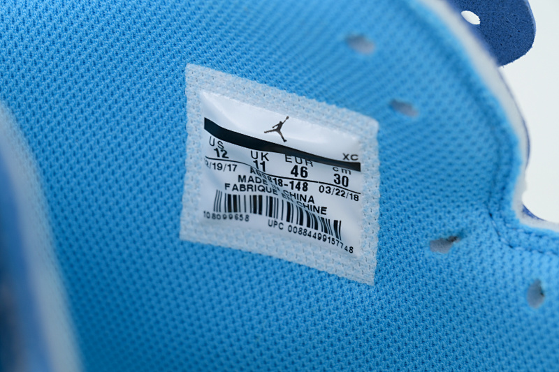 【EA0LR】OW蓝联名 LJR版本乔丹1代  AQ0818-148 Off White x Air Jordan 1 “UNC”