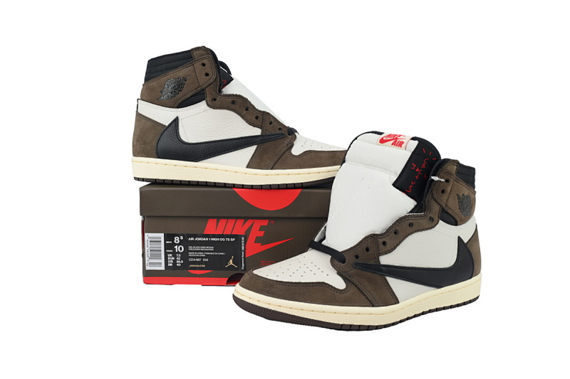【EA0LR】倒钩高 LJR版本乔丹1代 CD4487-100 Travis Scott x Air Jordan 1 High OG TS SP