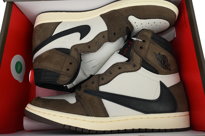 【EA0LR】倒钩高 LJR版本乔丹1代 CD4487-100 Travis Scott x Air Jordan 1 High OG TS SP