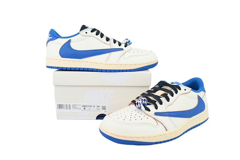 【EA5LR】倒钩10.0 LJR版本乔丹1代 DM7866-104 Fragment Design x Travis Scott x Air Jordan 1 Retro Low
