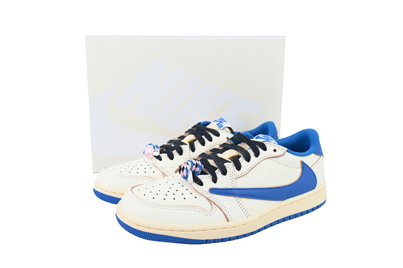 【EA5LR】倒钩10.0 LJR版本乔丹1代 DM7866-104 Fragment Design x Travis Scott x Air Jordan 1 Retro Low