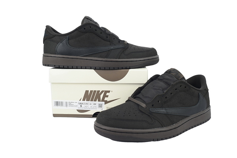 【EA5LR】摩卡倒钩  LJR版本乔丹1代  DM7866-202 Travis Scott x Air Jordan 1 Retro Low OG SP 'Velvet Brown'