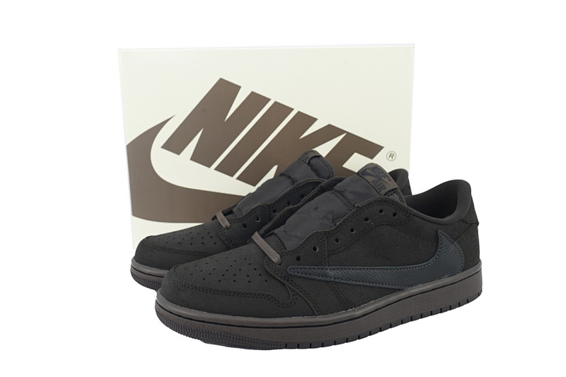 【EA5LR】摩卡倒钩  LJR版本乔丹1代  DM7866-202 Travis Scott x Air Jordan 1 Retro Low OG SP 'Velvet Brown'