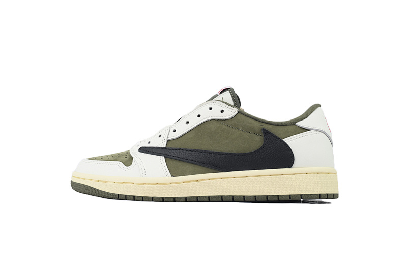 【EA5LR】橄榄绿倒钩 LJR版本乔丹1代 DM7866-200 Travis Scott x Air Jordan 1 Retro Low