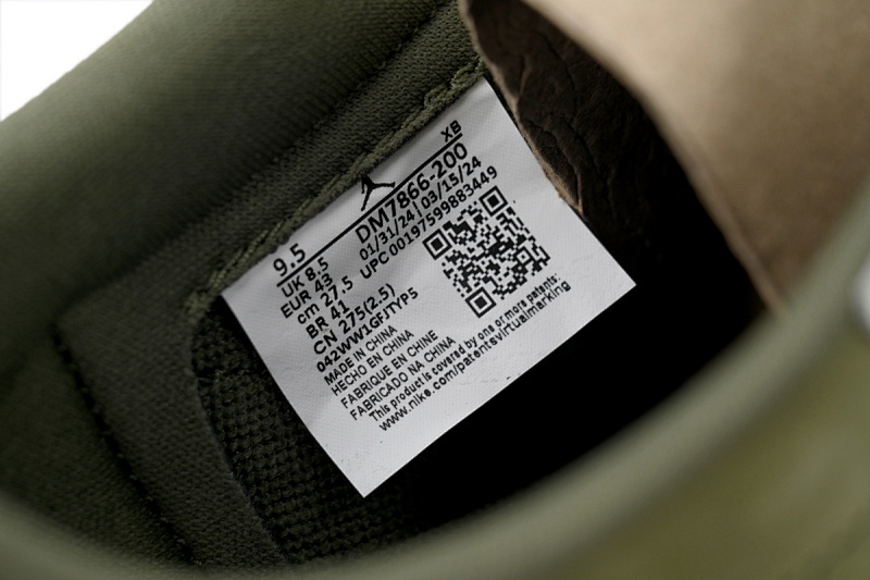【EA5LR】橄榄绿倒钩 LJR版本乔丹1代 DM7866-200 Travis Scott x Air Jordan 1 Retro Low