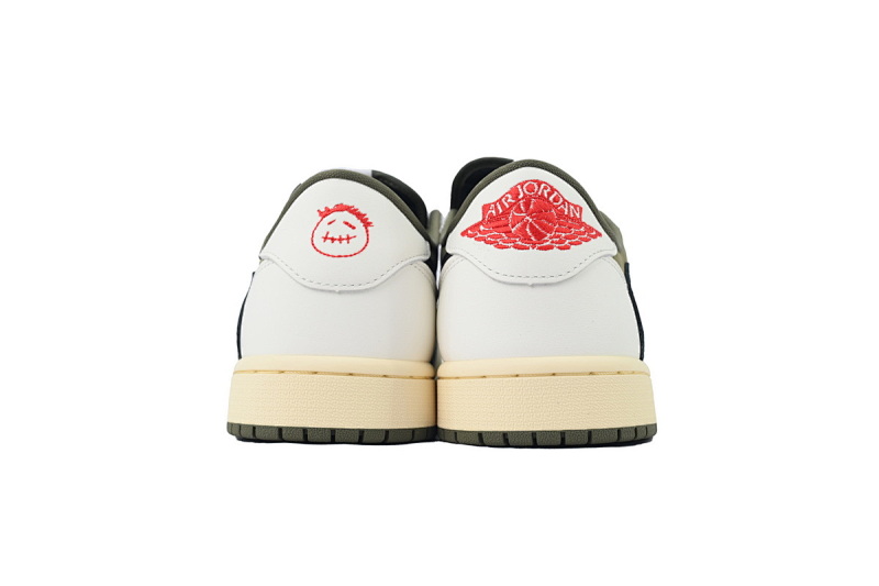 【EA5LR】橄榄绿倒钩 LJR版本乔丹1代 DM7866-200 Travis Scott x Air Jordan 1 Retro Low