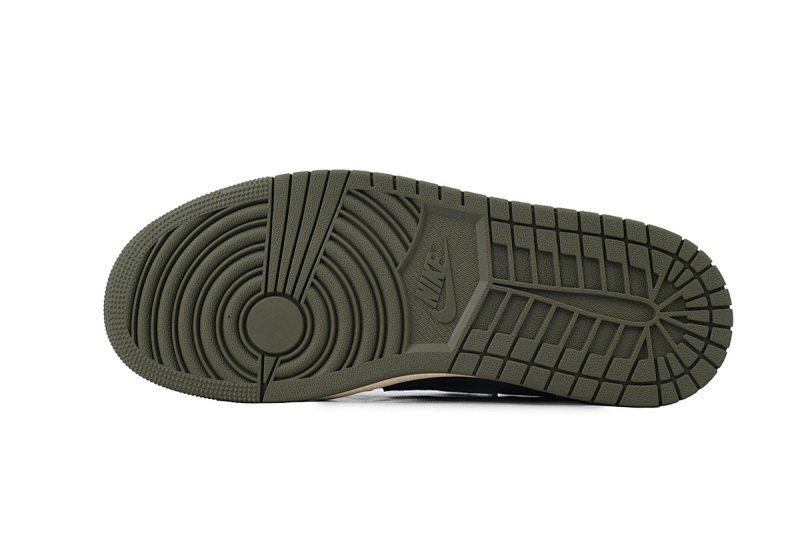 【EA5LR】橄榄绿倒钩 LJR版本乔丹1代 DM7866-200 Travis Scott x Air Jordan 1 Retro Low