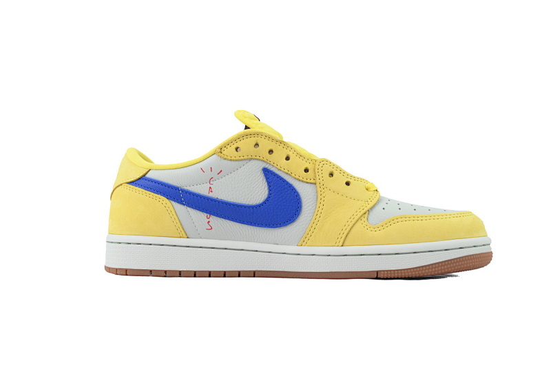 【EA5LR】黄倒钩低 LJR版本乔丹1代  DZ4137-700 Travis Scott x Air Jordan 1 Low OG 'Canary'
