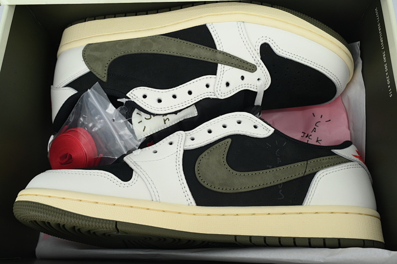 【EA5LR】黑绿倒钩 LJR版本乔丹1代 DZ4137-106 Air Jordan 1 Low OG WMNS “Olive”Black Green Olive
