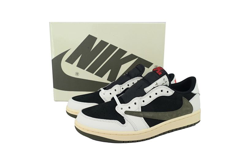 【EA5LR】黑绿倒钩 LJR版本乔丹1代 DZ4137-106 Air Jordan 1 Low OG WMNS “Olive”Black Green Olive