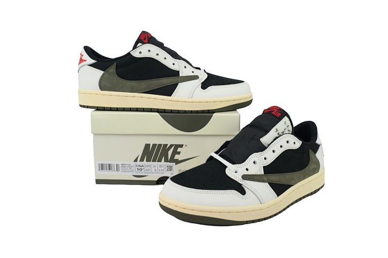 【EA5LR】黑绿倒钩 LJR版本乔丹1代 DZ4137-106 Air Jordan 1 Low OG WMNS “Olive”Black Green Olive