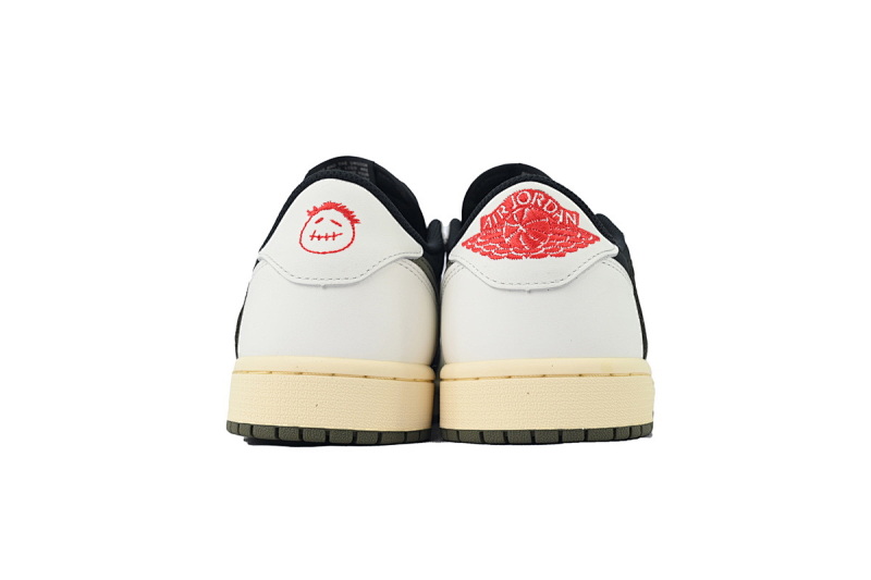 【EA5LR】黑绿倒钩 LJR版本乔丹1代 DZ4137-106 Air Jordan 1 Low OG WMNS “Olive”Black Green Olive