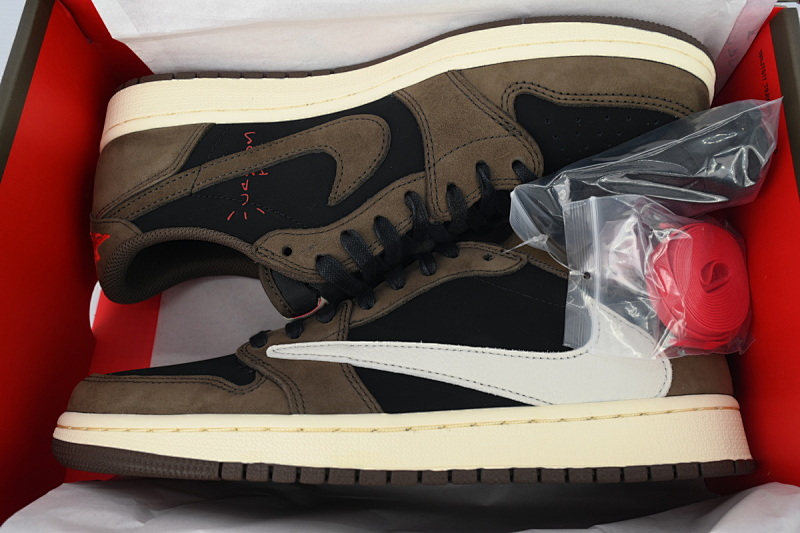 【EA5LR】倒钩低  LJR版本乔丹1代 CQ4277-001 Travis Scott x Air Jordan 1 Low OG SP-T