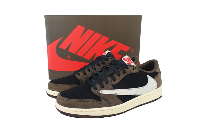 【EA5LR】倒钩低  LJR版本乔丹1代 CQ4277-001 Travis Scott x Air Jordan 1 Low OG SP-T