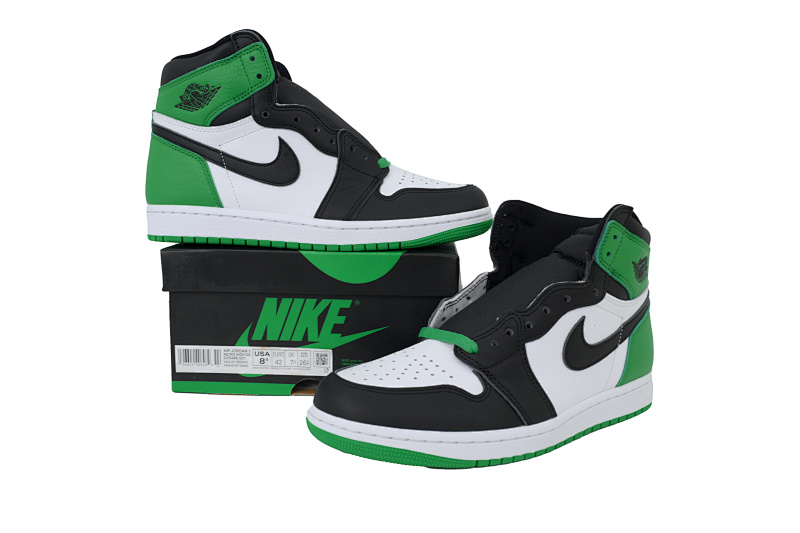 【EA5LR】黑绿脚趾 LJR版本乔丹1代 FD1437-031 Air Jordan 1 Retro High OG GS 'Lucky Green'