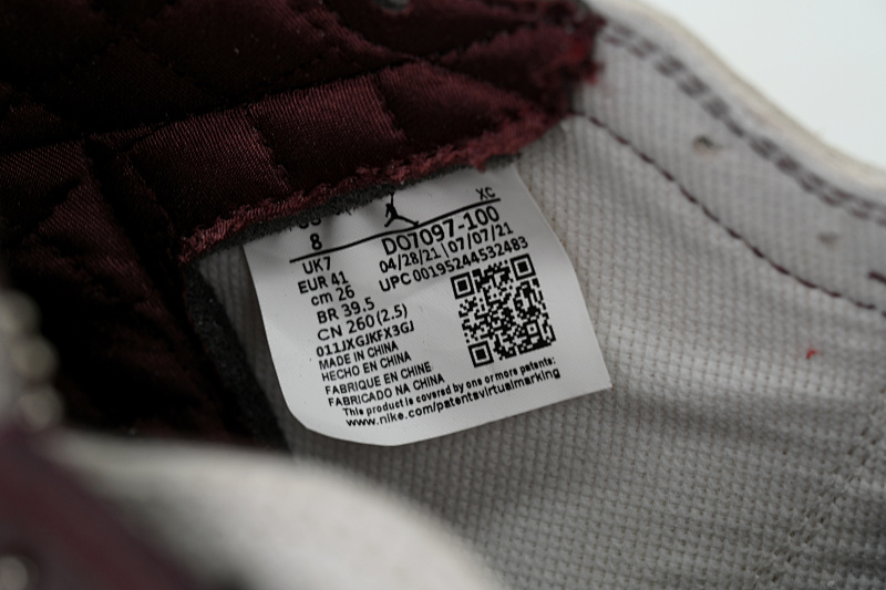 【EA0LR】蛇纹 LJR版本乔丹1代  DO7097-100 Air Jordan 1 High OG Grey Brown Snake Pattern