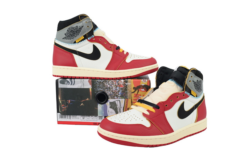 【EA0LR】复刻UN白红 LJR版本乔丹1代 HV8563-600 Union LA x Air Jordan 1 Retro High OG SP 'Chicago Shadow'