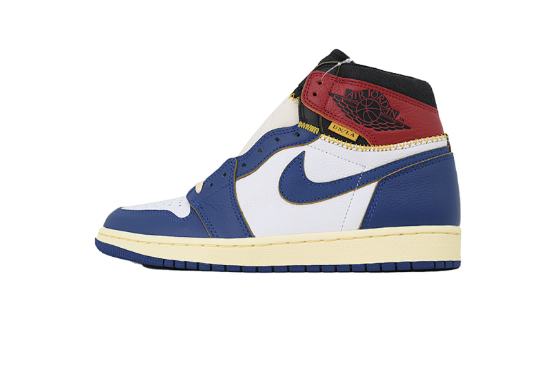 【EA0LR】蓝红拼接  LJR版本乔丹1代 BV1300-146 Union X Air Jordan 1 OG Hi Retro“Blue Toe”