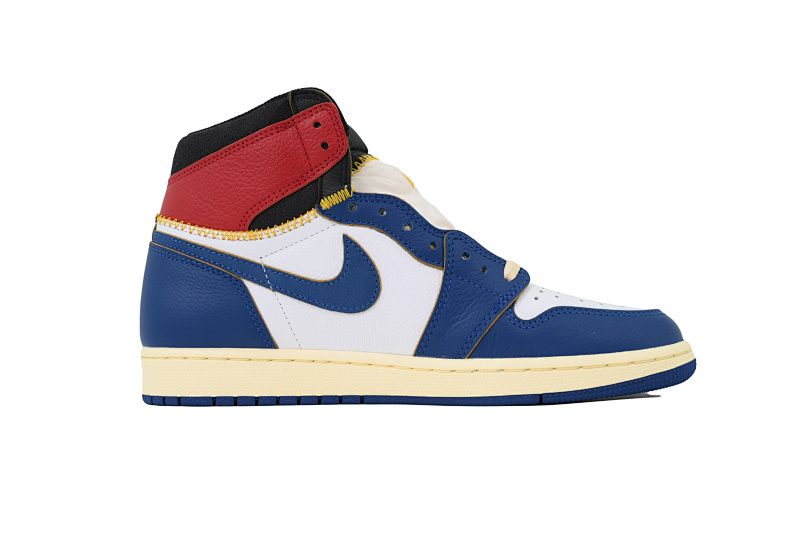 【EA0LR】蓝红拼接  LJR版本乔丹1代 BV1300-146 Union X Air Jordan 1 OG Hi Retro“Blue Toe”