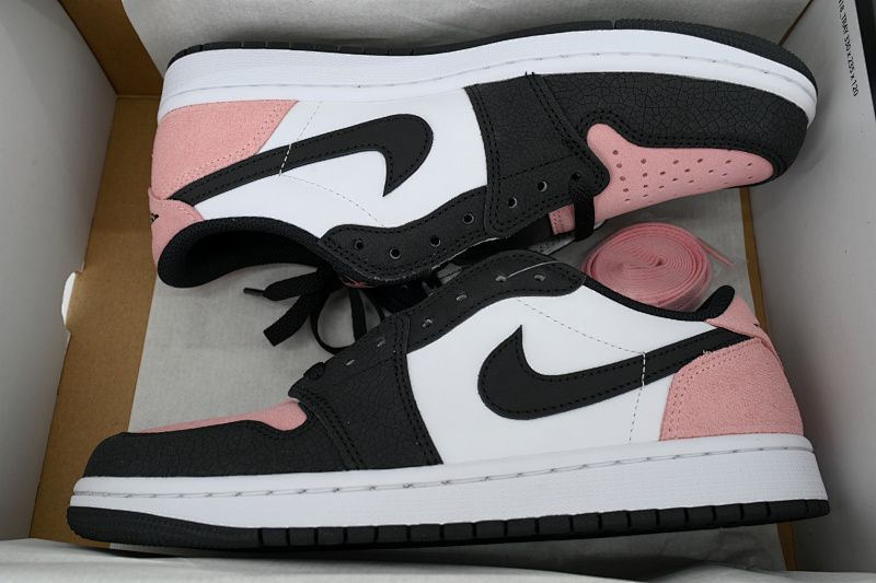 【CA3LR】黑粉低帮 LJR版本乔丹1代低帮 CZ0790-061  Air Jordan 1 Retro Low OG 'Bleached Coral'